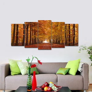 5 Panels Autumn Forest - The Force Gallery
