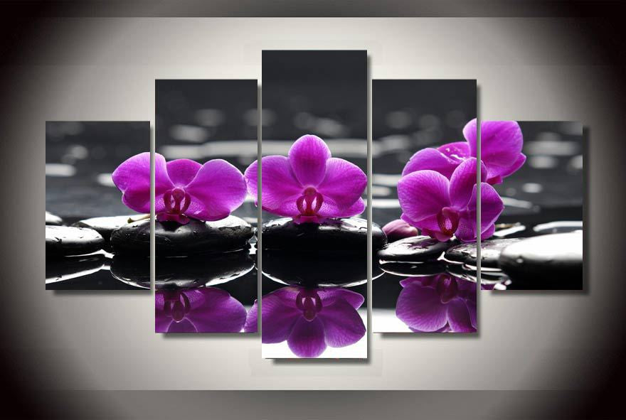 Pink Orchids Canvas Print Wall Art Home Decor - The Force Gallery
