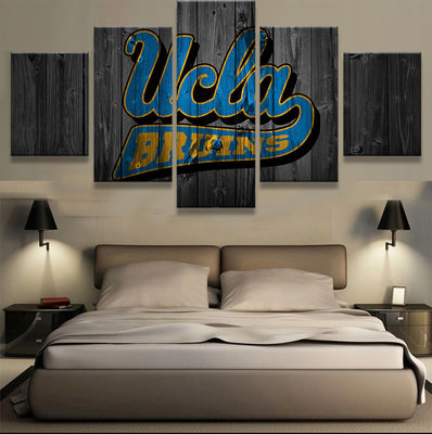 UCLA College Barn Wood Style Canvas - The Force Gallery
