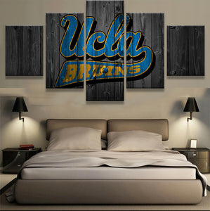 UCLA College Barn Wood Style Canvas - The Force Gallery