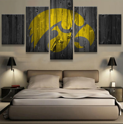 Iowa Hawkeyes College Football Barn Wood style (not actual barnwood) - The Force Gallery