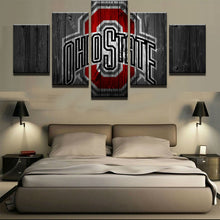 Ohio State College on Canvas Barn Wood Style - The Force Gallery