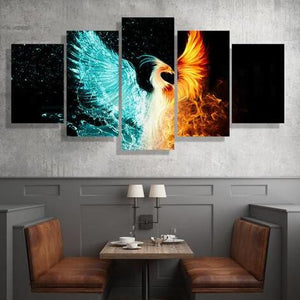Phoenix Water and Fire Canvas Print - The Force Gallery