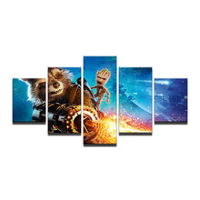 Guardians of the Galaxy Groot and Raccoon Canvas Print - The Force Gallery