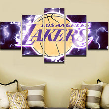 Los Angeles Lakers Canvas Print Five Piece Wall Art Home Decor - The Force Gallery