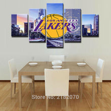 Los Angeles Lakers Basketball Canvas Print - The Force Gallery