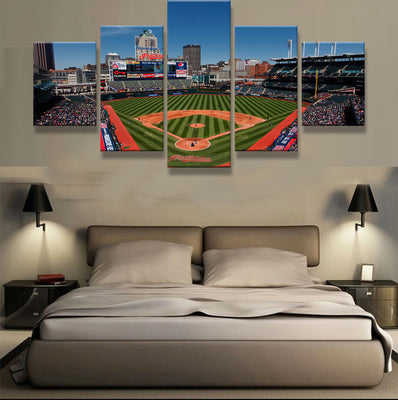 Cleveland Indians Baseball Stadium Canvas Print - The Force Gallery