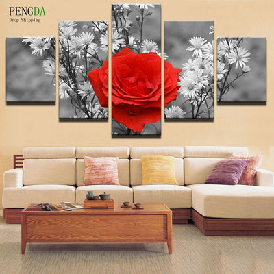 Red Rose Canvas Print - The Force Gallery