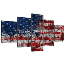 Abstract American Flag Canvas Print - The Force Gallery