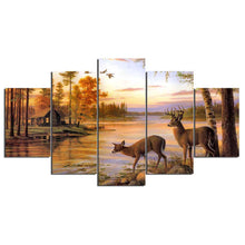 Deer by the River Wildlife Canvas - The Force Gallery