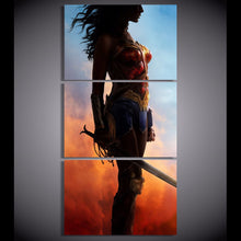 Large Framed Wonder Woman Three Piece Canvas - The Force Gallery