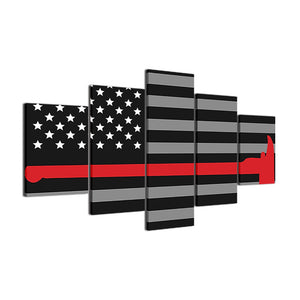 Firefighter American Flag with Red Axe - The Force Gallery