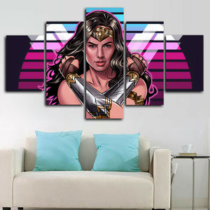 Wonder Woman Marvel Comics Five Piece Canvas Wall Art Home Decor Multi Panel 5 - The Force Gallery