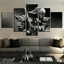 Samurai Warrior Battle Five Piece Canvas Wall Art Home Decor Multi Panel 5