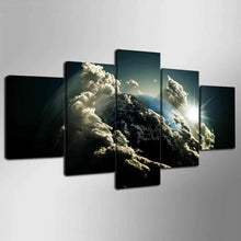 Planet Earth Abstract Five Piece Canvas Wall Art Home Decor Man Cave - The Force Gallery