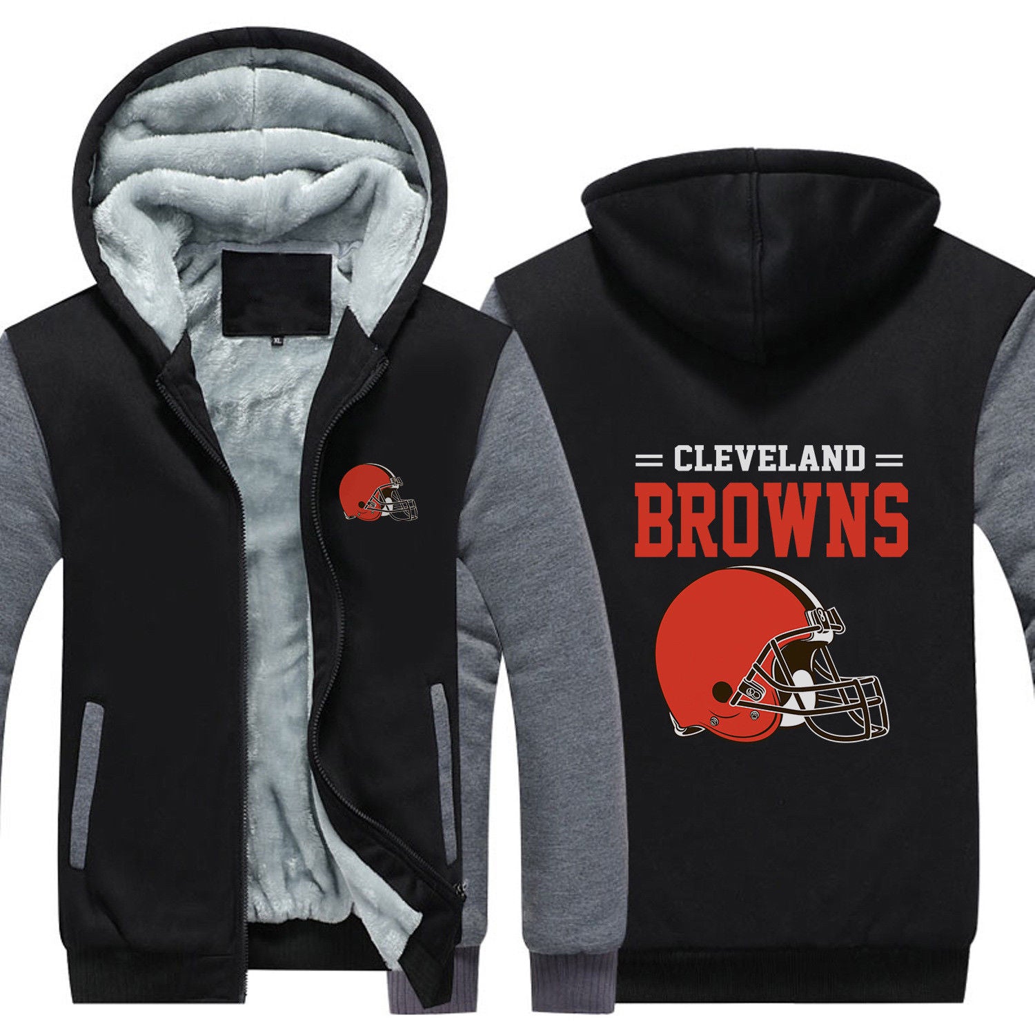 Cleveland Browns Hoodie Jacket X-Large
