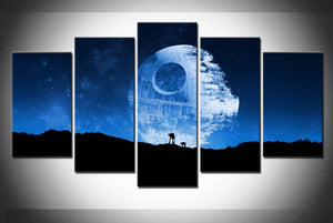 Star Wars Death Star AT-AT Canvas Five Piece Wall Art Home Decor - The Force Gallery