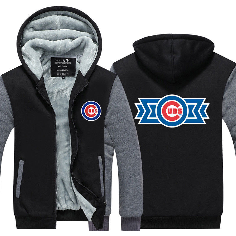 Chicago Cubs Hoodie Jacket Large