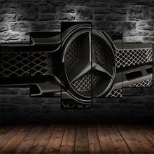 Mercedes Benz Logo Auto Car Luxury Five Piece Canvas Wall Art Home Decor Multi Panel 5 - The Force Gallery
