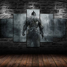 Medieval Warrior Knight Five Piece Canvas Wall Art Home Decor Multi Panel 5 - The Force Gallery