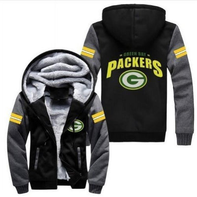 Green Bay Packets Hoodie Jacket Football - The Force Gallery
